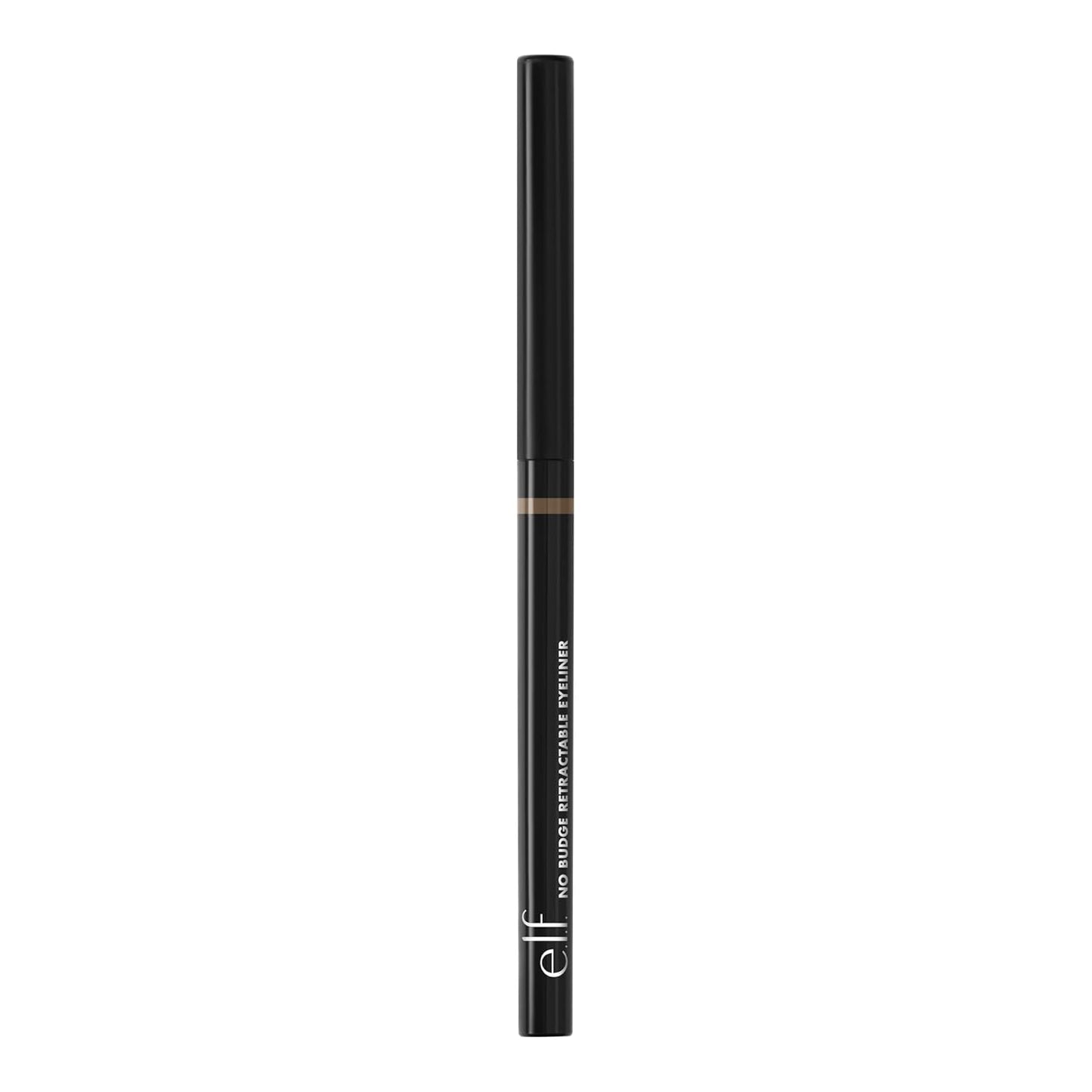 e.l.f. No Budge Retractable Eyeliner, Creamy, Ultra-Pigmented, Coffee