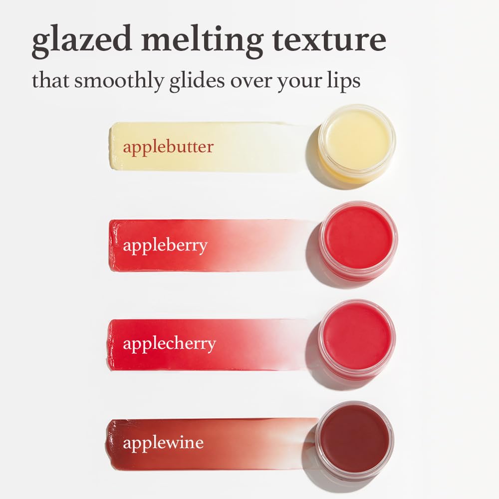 NOONI Vegan Appleberry Lip Mask Overnight – Hydrating Lip Balm & Butter with Shea Butter & Vitamins | Soothing Moisturizer, Softening Treatment for Dry Lips, 0.42 oz