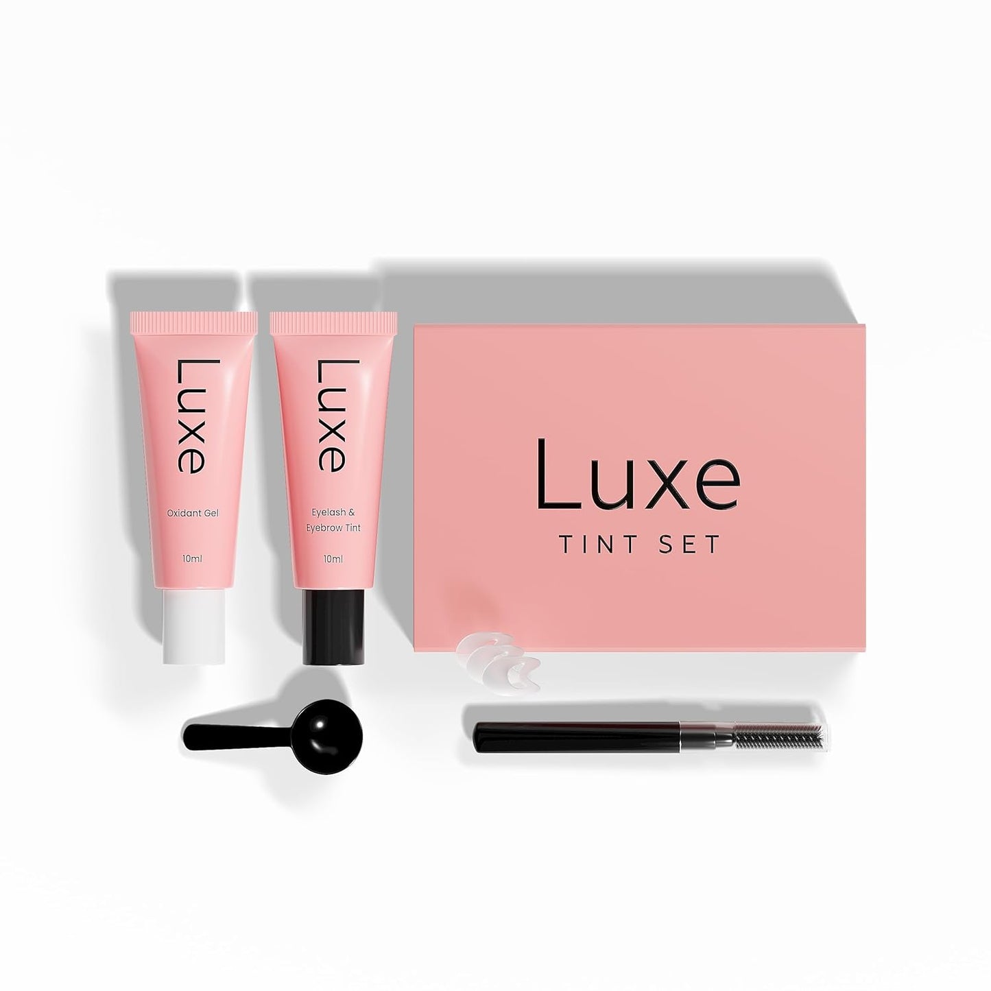 Luxe Cosmetics -New Version 2025 Black Color Set for Lashes and Brows - Long Lasting Temporary Color (Up to 4 Weeks) - Vegan & Cruelty-Free - for Salon & Home Use