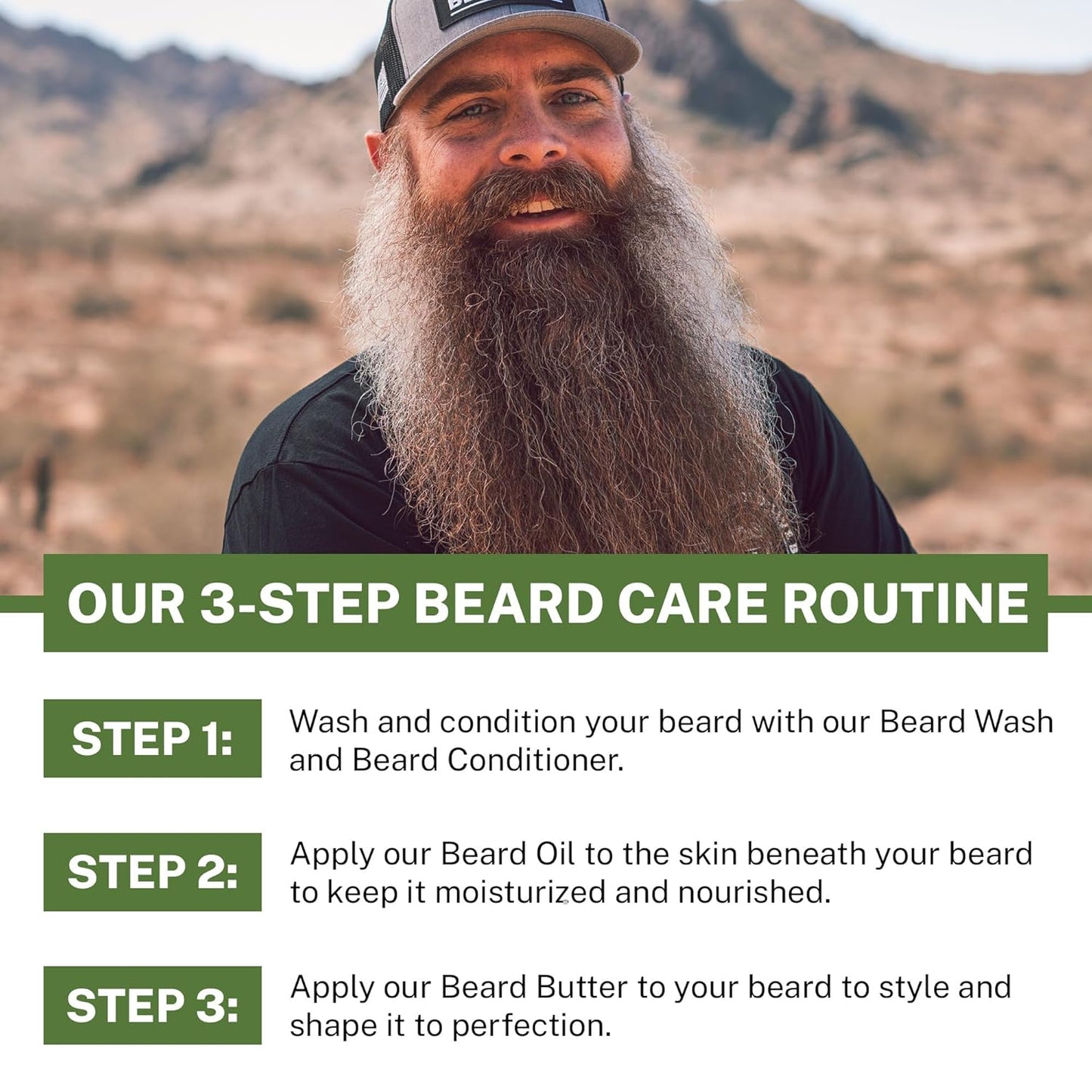 Live Bearded Beard Conditioner, 8 fl oz - Strengthens and Softens Facial Hair - Made in the USA - All-Natural Ingredients with Biotin, Caffeine | Canyon Scent - Juniper, Cypress, Fir Needle