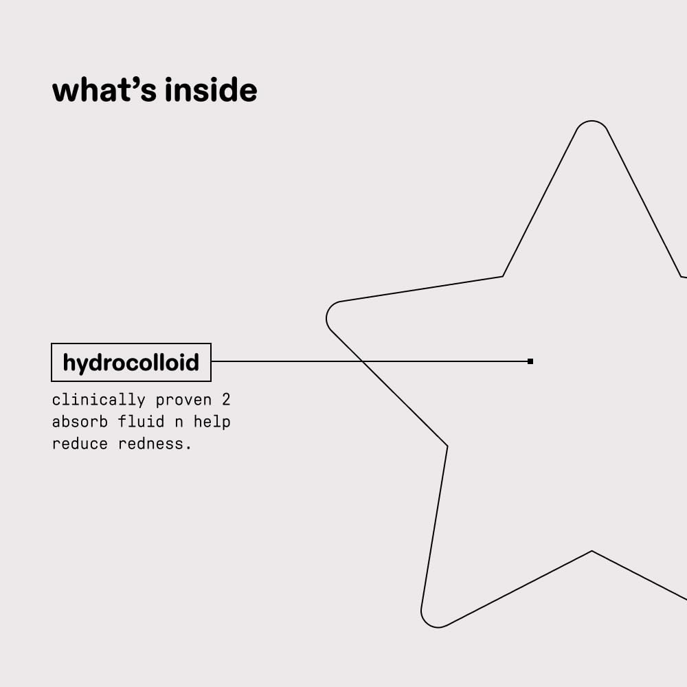 Starface Earth Star BIG PACK, Hydrocolloid Pimple Patches, Absorb Fluid and Reduce Redness, Cute Star Shape and 4 Neutral Colors (96 Count)