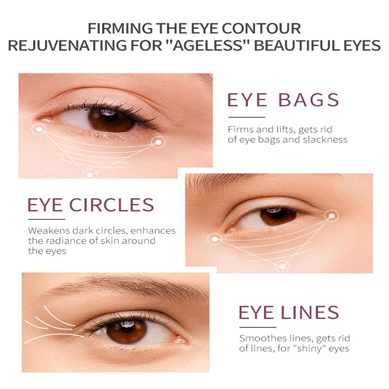 DEleventh Korean Brand Caffeine Vitamin E Eye Serum 30ml / Anti-Aging Repair Eye, Anti-Oxidation, Fade Fine Lines, Tender Skin, Remove Acne, Moisturize and Remove Dark Circles Under the Eyes