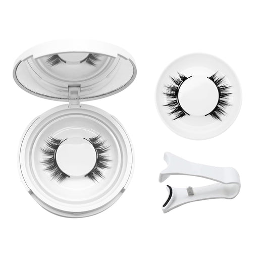 Elara Craft Magnetic Eyelashes with Applicator, Magnetic Eyelashes Natural Look,Reusable Magnet Lashes No Glue Needed Soft Lashes Kit(Simple)
