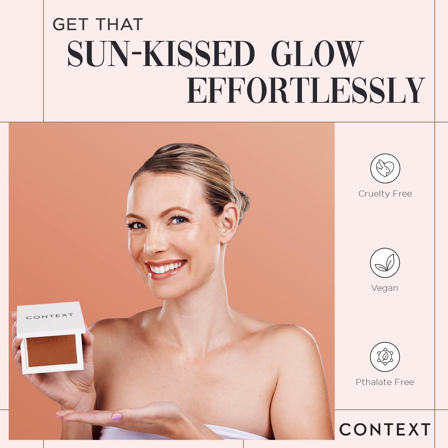Context Skin Matte Bronzer Powder | Vegan & Cruelty-Free Powder Bronzer for Face | Sun-Kissed Makeup Finish | Long-Lasting, Buildable Coverage Skin Tones | We Own the Night