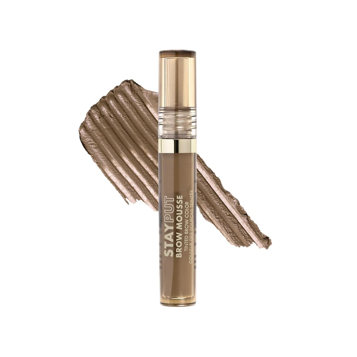 Milani Brow Tint- Stay Put Tinted Brow Mousse, Nourishing, High-Pigment infused with Shea Butter, Jojoba Seed Oil & Panthenol Vitamin B5 - Soft Brown