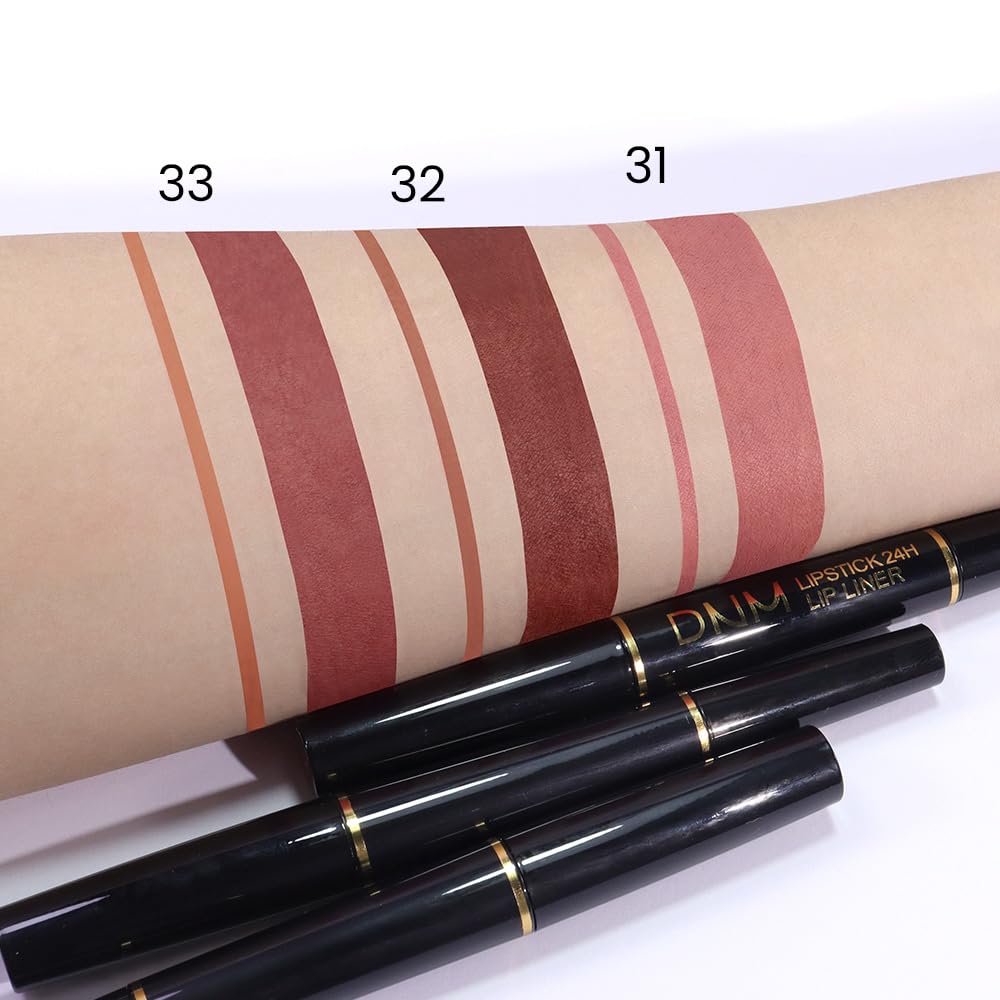evpct 1Pcs Matte Lip Liner and Lipstick Combo Set Kit for Women, Magic Neutral Lipsticks 24 Hours Original Lipstick and Lips Liner Pencil Stain Gloss Makeup Long Lasting Waterproof,32# MORE TRUFFLE