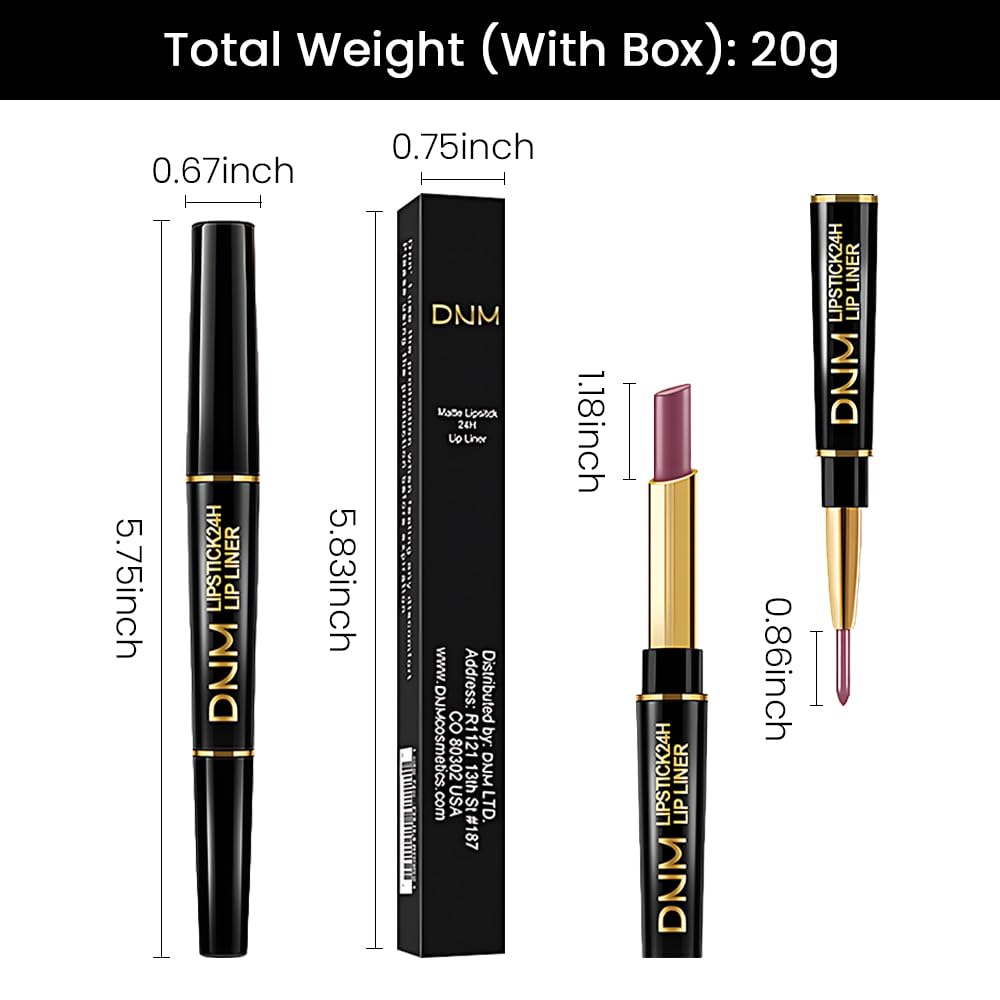 evpct 3Pcs More Mauve Berry Blush Lip Liner and Lipstick Set for Women, Matte 24 Hour Lipstick Pen and with Lip Liner Pencil Set Long Lasting 24 labial labiales mate 24 horas originales,28#28#30#