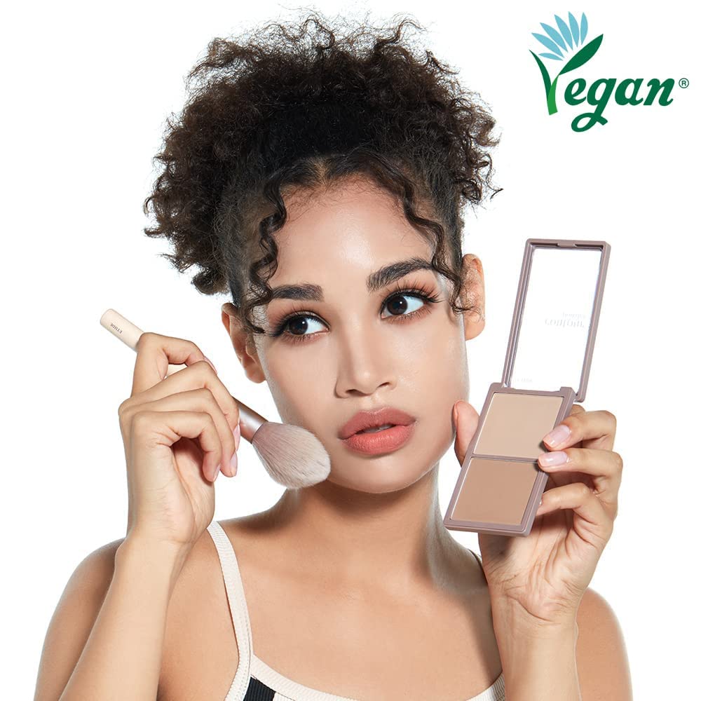 ETUDE Contour Powder 01 Creator (23AD) | Bronzer And Contour Palette To Effortlessly Define The Face Like A Selfie | Smooth, Velety Texture | Natural Look