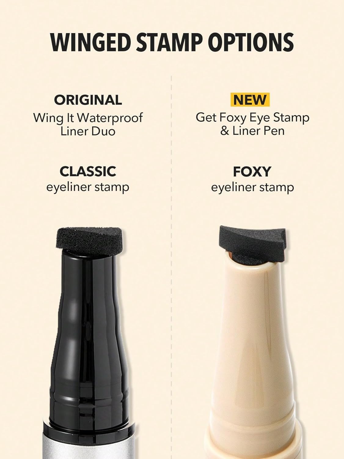 SHEGLAM Get Foxy Eye Stamp & Liner Pen 3 In 1 Waterproof Liquid Eyeliner Pencil Cat Eye Smudge-Proof Long-Lasting