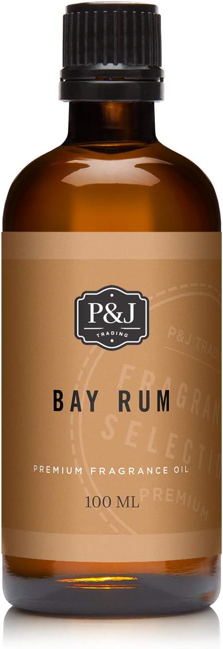 P&J Trading Fragrance Oil | Bay Rum Oil 100ml - Candle Scents for Candle Making, Freshie Scents, Soap Making Supplies, Diffuser Oil Scents