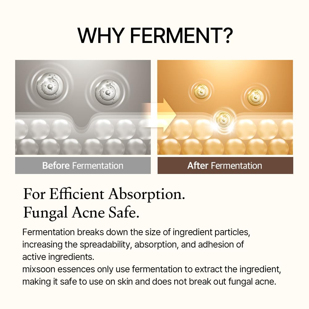 mixsoon Bean Essence, Vegansnail, Exfoliating Essence for face, Hydrating Korean Skin Care,Glassskin 1.69 fl.oz/50ml