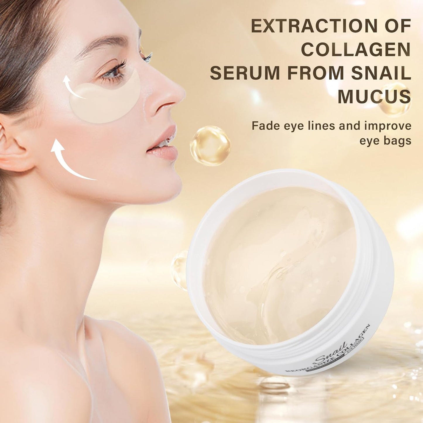 Under Eye patches (60 pcs)-Collagen Eye Mask,Brightening Eye Mask with Hyaluronic Acid, Cooling Eye Care for Puffy Eyes & Dark Circles Treatments,Reduce Under Eye Bags and Smooth Wrinkles