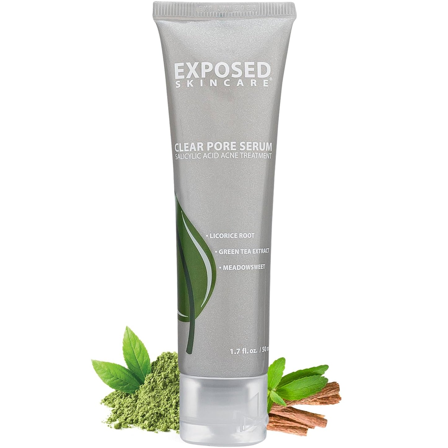 Exposed Skin Care Clear Pore Serum - Green Tea, Licorice Root, Salicylic Acid - Unisex Skin Serum for Oily, Sensitive Skin