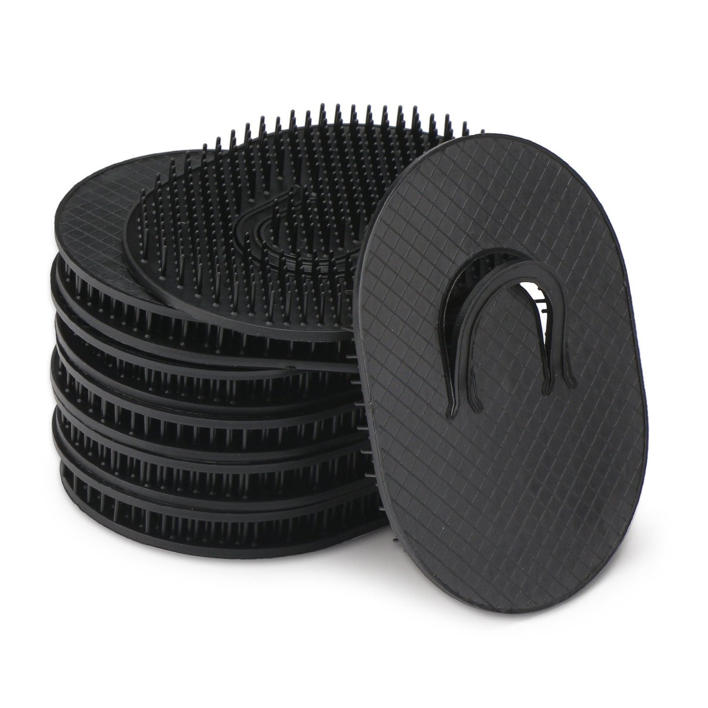 12pcs Palm Brush for Men, Segbeauty Portable Hair Brushes Plastic Beard Comb Shampoo Brushes Pocket Comb Scalp Massage Brush for Travel