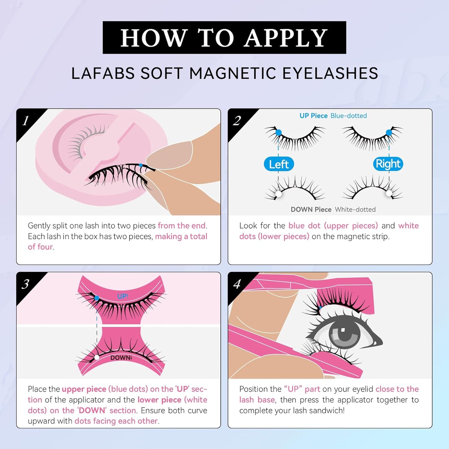 Magnetic Eyelashes, Bold Series Magnetic lashes with applicator, Reusable Glue-free False Eyelashes, Waterproof, Lightweight Fluffy lashes, Suit for Heavy Makeup