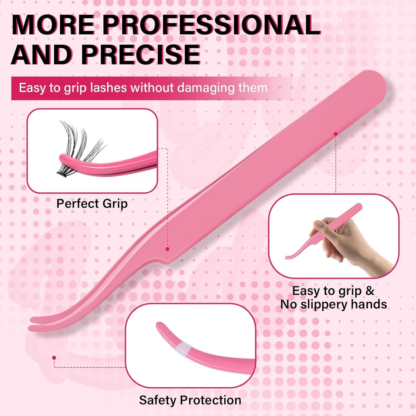 Lash Clusters Kit 280 Pcs Cluster Lashes 30D+40D Lash Extension Kit with Lash Bond and Seal Waterproof Lash Applicator Individual Lashes Apply at Home(30D+40D-9-16mix Kit)