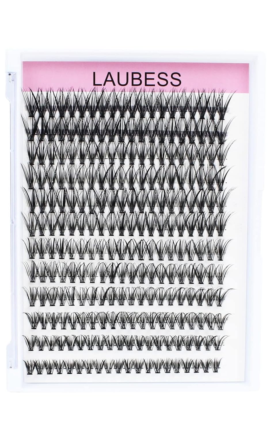 Eyelash Clusters LAUBESS Lash Clusters Individual Lashes Cluster Eyelash Extensions DIY at Home Waterproof Cluster Lashes (30D-0.07D-14-18)